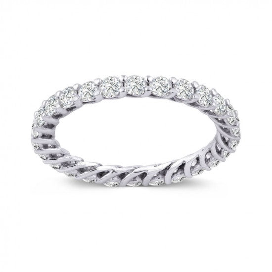 Диамантена халка бяло злато 1.50 карата